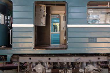 Metro servis istasyonunda. Moskova, Rusya