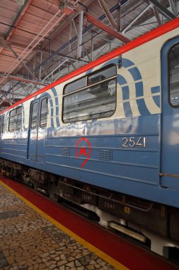 Metro servis istasyonunda. Moskova, Rusya