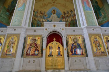 Sretensky Manastırı Tapınağı. Moskova, Rusya Federasyonu