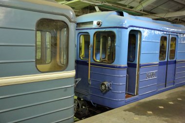 Metro servis istasyonunda. Moskova, Rusya