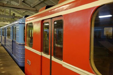 Metro servis istasyonunda. Moskova, Rusya
