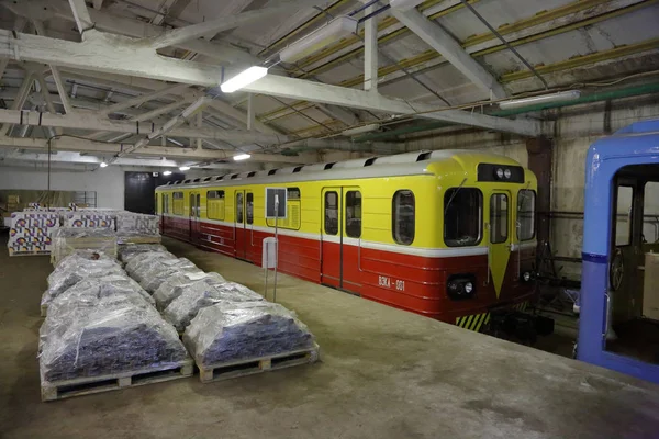 Depósito de servicio de trenes subterráneos. Moscú, Rusia —  Fotos de Stock