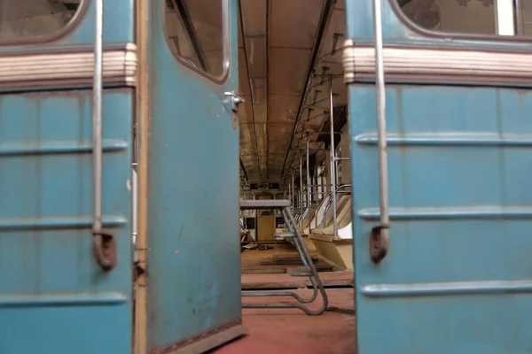 Subway train service depot. Moscow, Russia — Stock Photo, Image