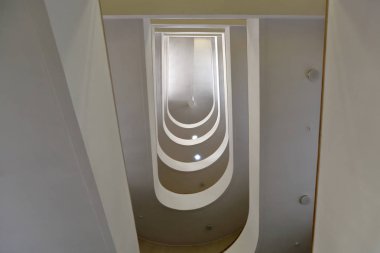 Rosstat binasının iç. Moskova, Rusya Federasyonu