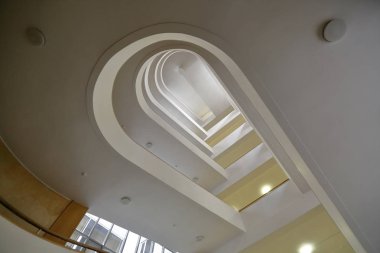 Rosstat binasının iç. Moskova, Rusya Federasyonu