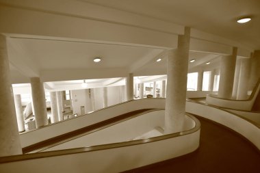 Rosstat binasının iç. Moskova, Rusya Federasyonu