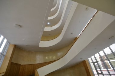 Rosstat binasının iç. Moskova, Rusya Federasyonu