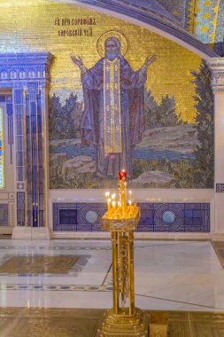 Kubinka, Rusya - 26 Temmuz 2020: Rusya Federasyonu Silahlı Kuvvetleri Ana Tapınağı. Dünya Savaşı 'ndaki zaferin 75. yıldönümü için 2020' de açıldı.