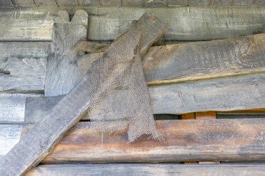 Doğal ahşap dekoratif malzemelerin desenli yüzeyi