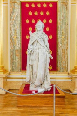 Moskova, Rusya - 5 Eylül 2020: Tarihi müze-malikanesi Tsaritsyno 'nun mimari topluluğu