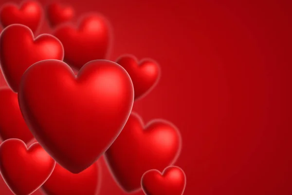Візуалізація Сердець Дня Валентинки Фоні — стокове фото