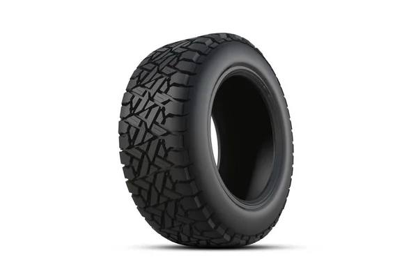 Rendering Car Tires White Background — Stock Photo, Image