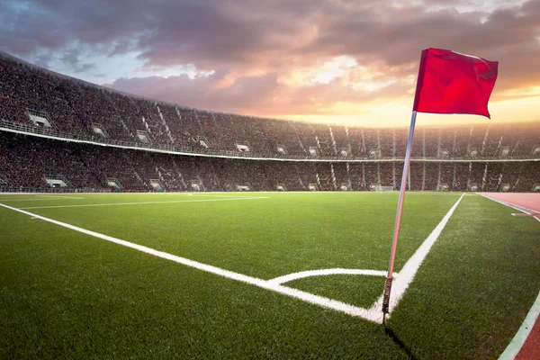 Estádio Com Fãs Antes Partida — Fotografia de Stock