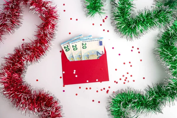 Concepto financiero. Fondo de Navidad. — Foto de Stock