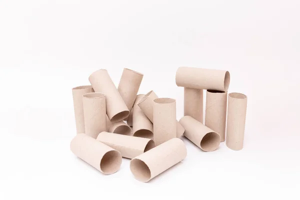 Rollos de papel higiénico vacíos — Foto de Stock