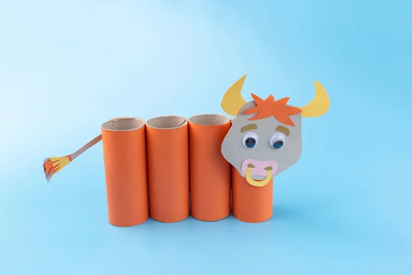 Toilet paper roll craft concept — Stock Photo, Image