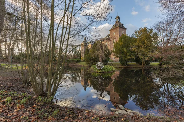 Willich Uitzicht Achterzijde Van Kasteel Neersen Herfst Van Mood Noordrijn — Stockfoto