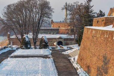 Belgrad - Kar, Belgrad, Sırbistan, 29,01.2014 tarihli Belgrad Kalesine öğleden sonra göz atın