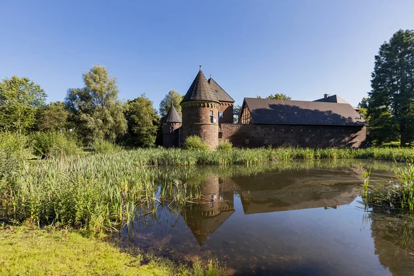 Oberhausen Gros Plan Sur Castle Vondern Avec Manoir Rhénanie Nord — Photo