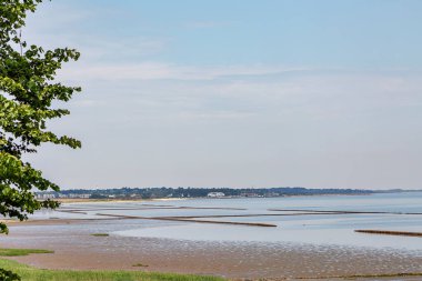 Sylt - View to Munkmarsch Marina and Wadden Sea, Holstein-Holstein, Almanya, Sylt, 09.06.2018