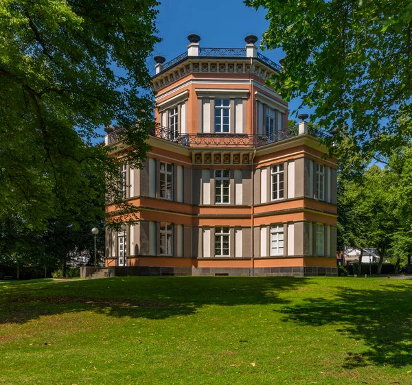 Castle Greiffenhorst Közelkép Greiffenhorst Kastély Oldalára Németország Krefeld 2017 — Stock Fotó