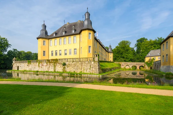 Castle Dyck Edifício Castelo Dyck Com Ponte Alemanha Juechen 2017 — Fotografia de Stock