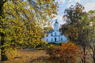 Krefeld - Neuenhofen Hanesi 'ne sonbahar manzarası, Kuzey Ren Vestfalyası, Almanya, 29.10.2016