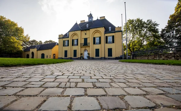 Krefeld Linn Blick Auf Das Jagdschloss Schloss Linn Herbststimmung Nordrhein — Stockfoto