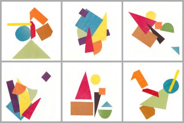 Beyaz arka planda renksiz geometrik şekillerin kusursuz desenleri. Yüksek kaliteli illüstrasyon