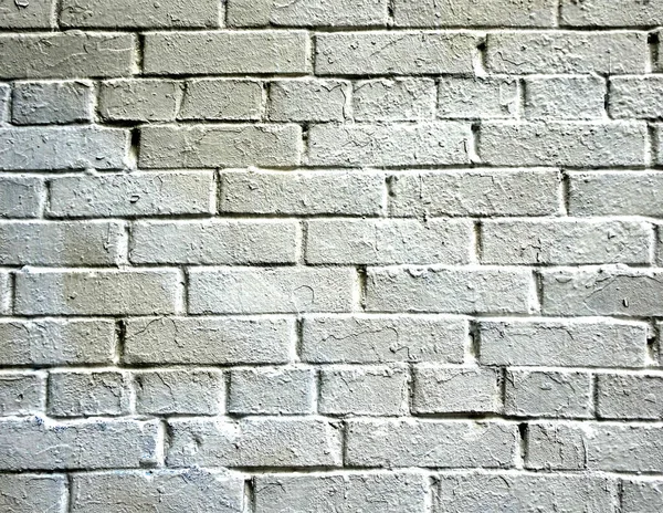 Old Grunge Textured Brick White Painted Wall High Quality Photo — Stock Photo, Image