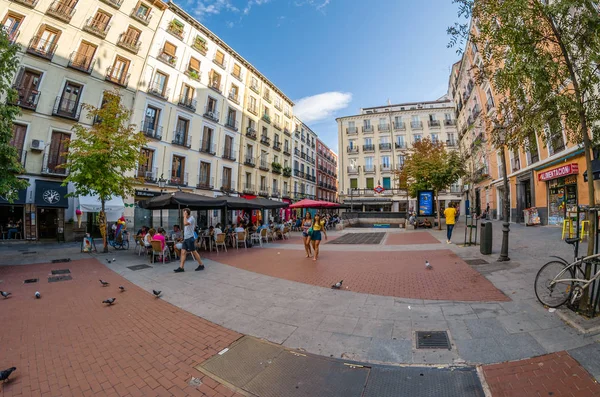 Madrid Spain September 2017 Urban Scene Daytime View Chueca Square — Stock Photo, Image