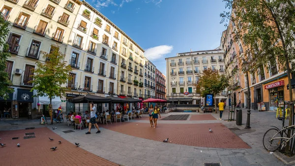 Madrid Spain September 2017 Urban Scene Daytime View Chueca Square — Stock Photo, Image