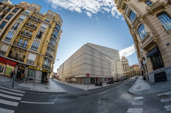 西班牙马德里 2017年9月3日 巴塞罗市场 德巴塞罗 的看法根据马德里市政委员会组织的胜利项目在马德里市中心修造了在2009 2014 由建筑师恩里克 Sobejano Fuensanta — 图库照片