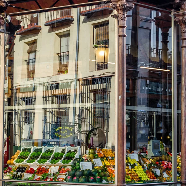 Madrid Espanha Agosto 2017 Vista Exterior Mercado San Miguel Popular — Fotografia de Stock