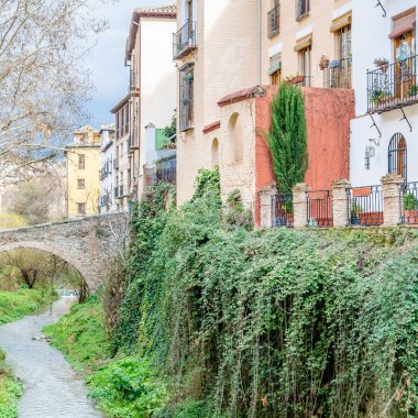 Tipik mimari Granada, Andalusia, Güney İspanya