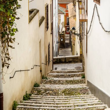 Tipik mimari Granada, Andalusia, Güney İspanya