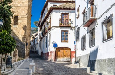 Tipik mimari Granada, Andalusia, Güney İspanya