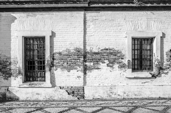 Dettaglio Architettonico Granada Andalusia Spagna Meridionale Immagine Bianco Nero — Foto Stock