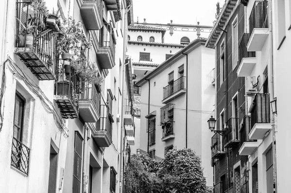 Schwarz Weiß Architektur Granada Andalusien Südspanien — Stockfoto