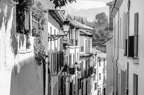 Imagen Blanco Negro Arquitectura Granada Andalucía Sur España —  Fotos de Stock