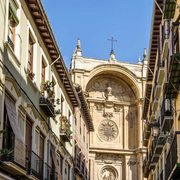 Architectonische Details Van Kathedraal Van Granada Andalusië Zuid Spanje — Stockfoto