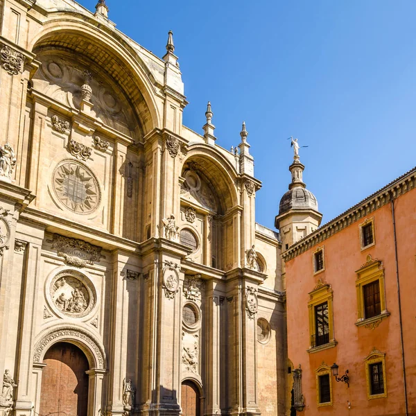 Detalhe Arquitetônico Catedral Granada Andaluzia Sul Espanha — Fotografia de Stock