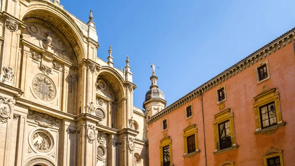 Detalhe Arquitetônico Catedral Granada Andaluzia Sul Espanha — Fotografia de Stock