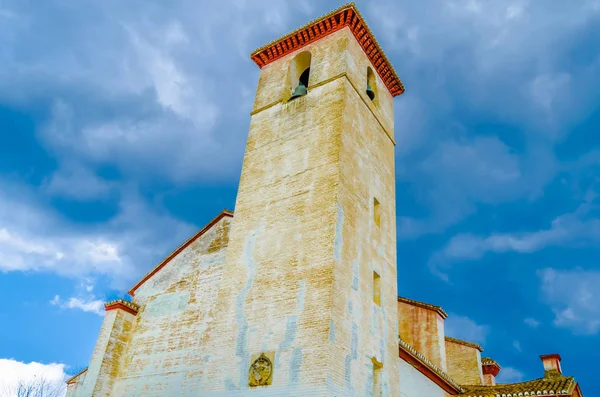 Kleurrijke Afbeelding Van Een Kerk Granada Andalusië Zuid Spanje — Stockfoto