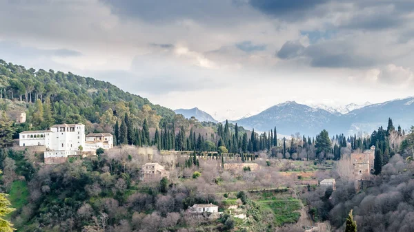 Kentsel peyzaj, Granada şehir görünümü, Andalusia, Güney İspanya