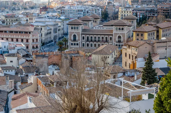 Kentsel peyzaj, Granada şehir görünümü, Andalusia, Güney İspanya