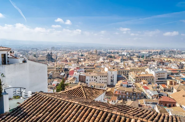 Kentsel peyzaj, Granada şehir görünümü, Andalusia, Güney İspanya