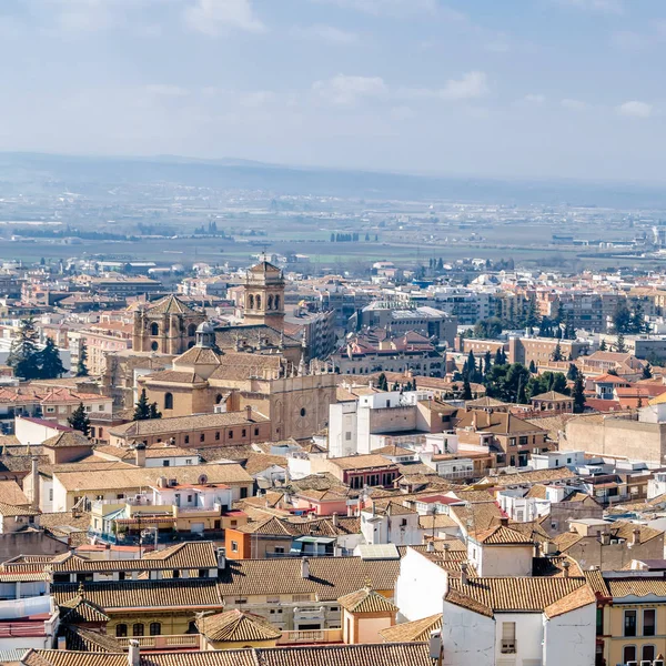 Stedelijk Landschap Granada Stad Weergave Andalusië Zuid Spanje — Stockfoto