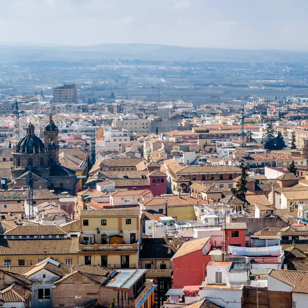Kentsel peyzaj, Granada şehir görünümü, Andalusia, Güney İspanya