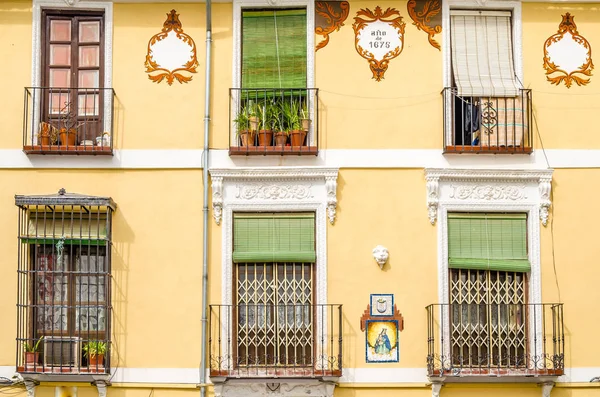 Granada Spanya Şubat 2015 Ayrıntılı Bir Şekilde Dekore Edilmiş Bina — Stok fotoğraf